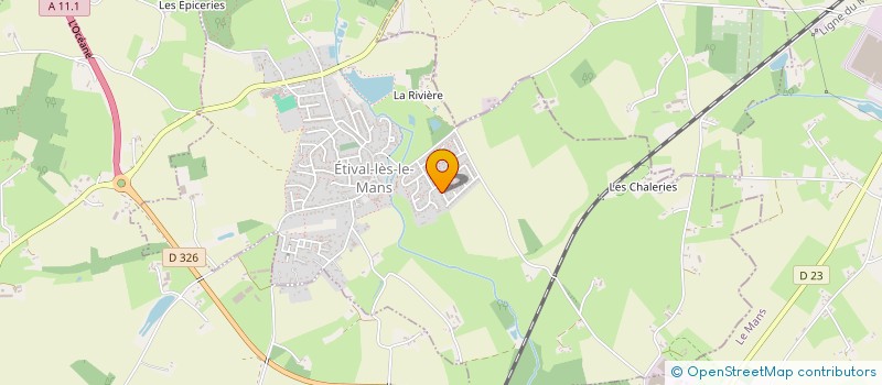 localisation de l'entreprise LES TI'VAL'TIMBANCS  ETIVAL-LES-LE-MANS