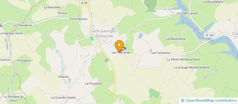 localisation de l'entreprise LES TIERCERIES  SAINT-GEORGES-DE-NOISNE