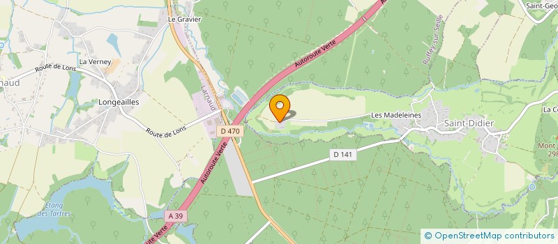 localisation de l'entreprise LES TIGERS BRAS DE FER SPORTIF 39  SAINT-DIDIER