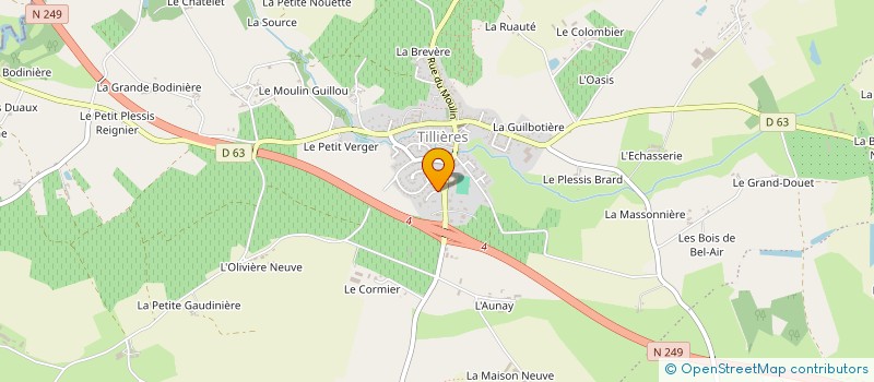 localisation de l'entreprise LES TIL LOUPS à SEVREMOINE