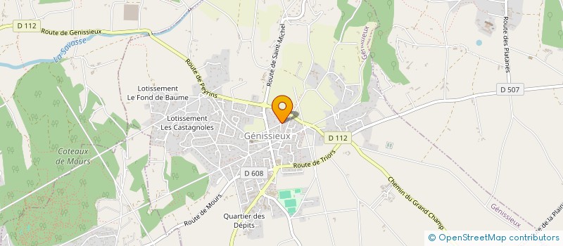 localisation de l'entreprise LES TILIAS  GENISSIEUX