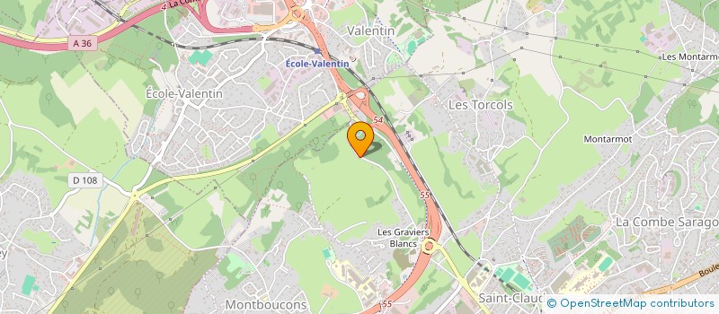 localisation de l'entreprise LES TILLEROYES 25  BESANCON