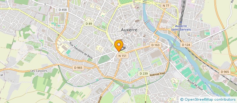 localisation de l'entreprise LES TILLEULS à AUXERRE