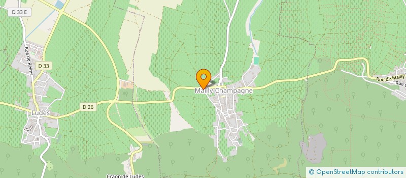 localisation de l'entreprise LES TILLEULS à MAILLY-CHAMPAGNE
