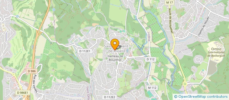 localisation de l'entreprise LES TILLEULS  SAINT-CLEMENT-DE-RIVIERE