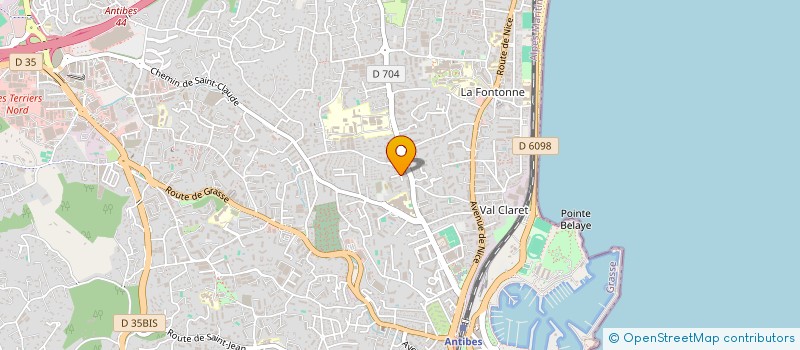 localisation de l'entreprise LES TILLEULS à ANTIBES