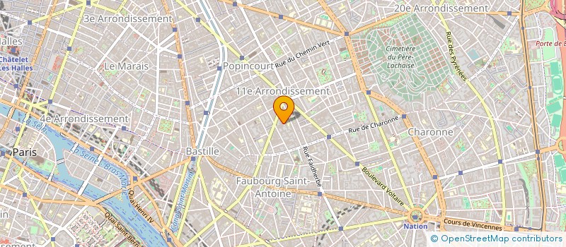 localisation de l'entreprise LES TILLEULS  PARIS