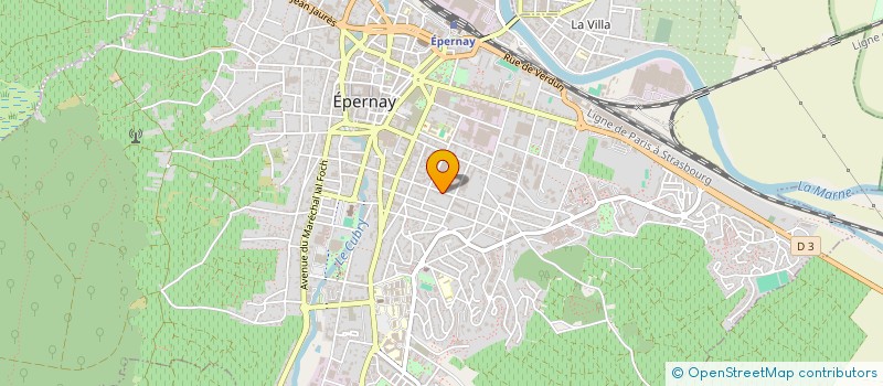 localisation de l'entreprise LES TILLEULS  EPERNAY