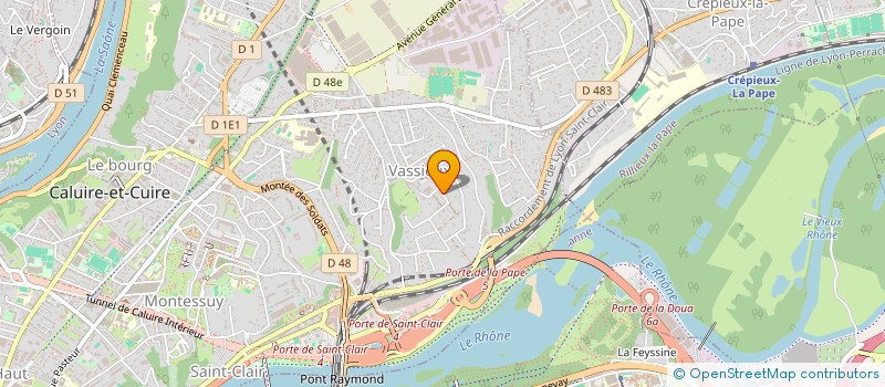 localisation de l'entreprise LES TILLEULS 48  CALUIRE-ET-CUIRE