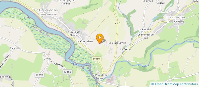 localisation de l'entreprise LES TILLEULS  HEUGUEVILLE-SUR-SIENNE