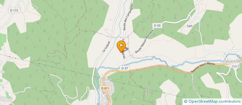 localisation de l'entreprise LES TILLEULS  LUZECH