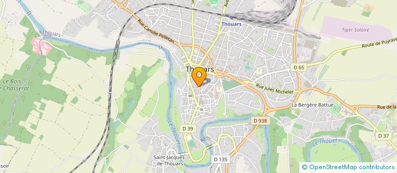 localisation de l'entreprise LES TILLEULS  THOUARS