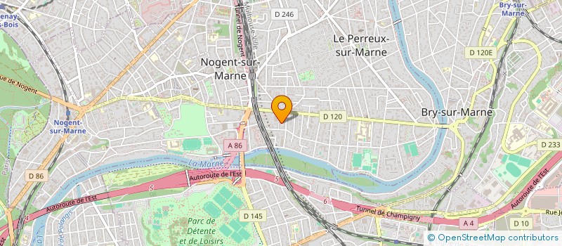 localisation de l'entreprise LES TILLEULS  LE PERREUX-SUR-MARNE