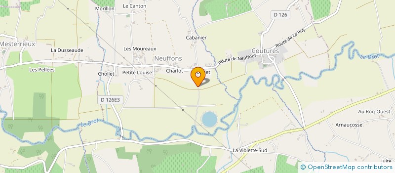 localisation de l'entreprise LES TILLEULS  NEUFFONS