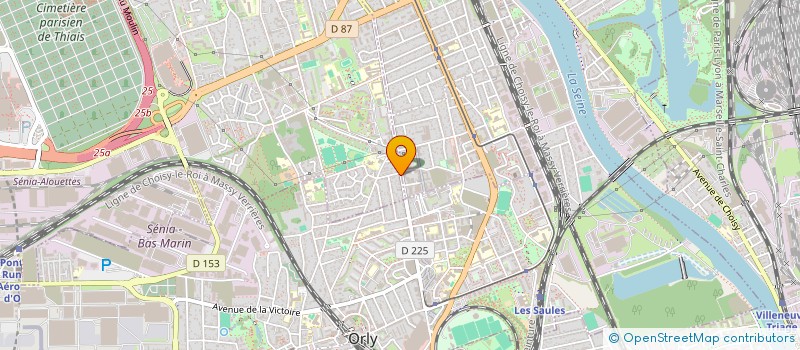 localisation de l'entreprise LES TILLEULS  THIAIS