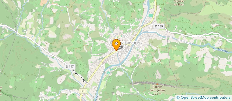 localisation de l'entreprise LES TILLEULS à BUIS-LES-BARONNIES