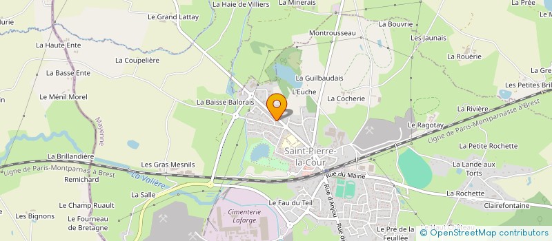 localisation de l'entreprise LES TILLEULS  SAINT-PIERRE-LA-COUR