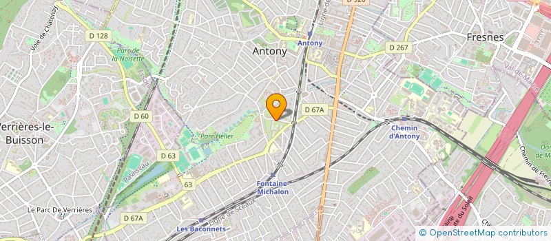 localisation de l'entreprise LES TILLEULS à ANTONY