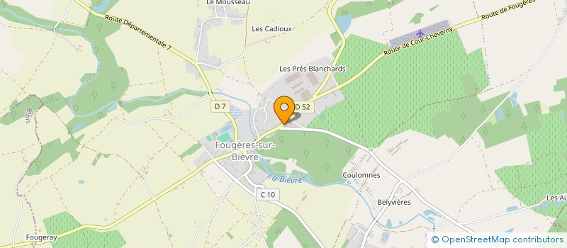 localisation de l'entreprise LES TILLEULS  LE CONTROIS-EN-SOLOGNE