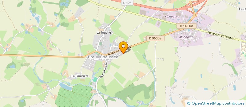 localisation de l'entreprise LES TILLEULS  BRESSUIRE