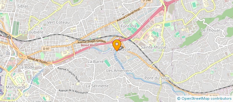 localisation de l'entreprise LES TILLEULS  TOULON