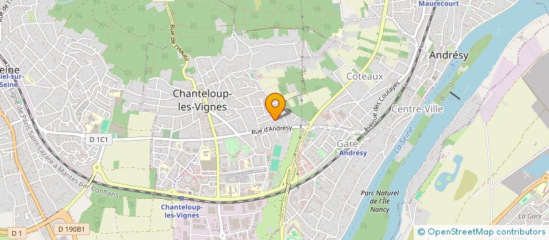 localisation de l'entreprise LES TILLEULS  CHANTELOUP-LES-VIGNES