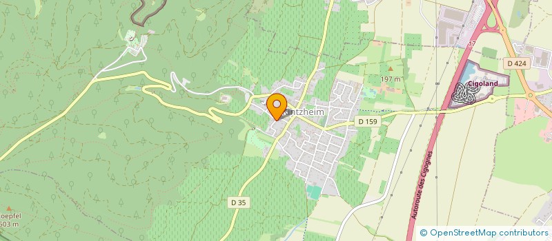 localisation de l'entreprise LES TILLEULS  KINTZHEIM