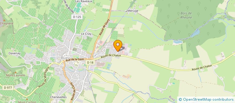 localisation de l'entreprise LES TILLEULS  BUXY