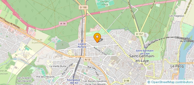 localisation de l'entreprise LES TILLEULS  SAINT-GERMAIN-EN-LAYE