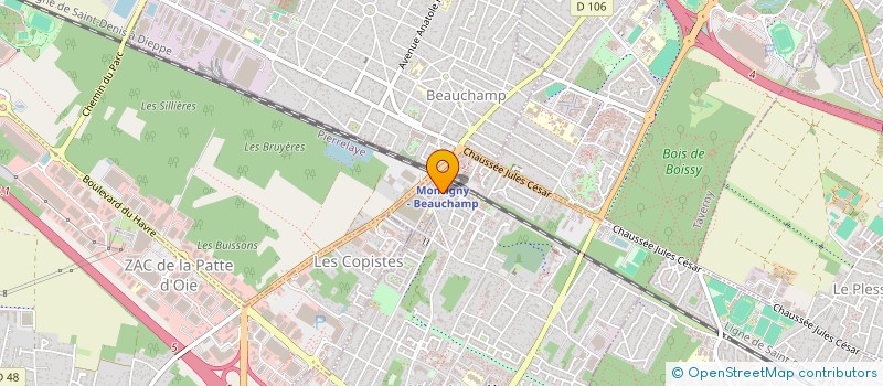 localisation de l'entreprise LES TILLEULS  MONTIGNY-LES-CORMEILLES