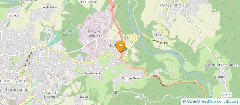 localisation de l'entreprise LES TILLEULS à ANNECY