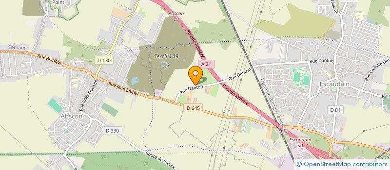 localisation de l'entreprise LES TILLEULS  ESCAUDAIN