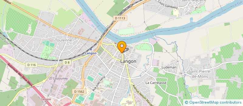 localisation de l'entreprise LES TILLEULS à LANGON