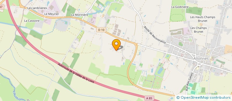 localisation de l'entreprise LES TILLEULS  ALLONNES