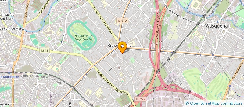 localisation de l'entreprise LES TILLEULS à MARCQ-EN-BARŒUL