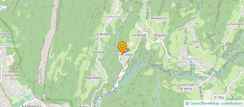 localisation de l'entreprise LES TILLEULS D'AUJARDIERE  QUAIX-EN-CHARTREUSE