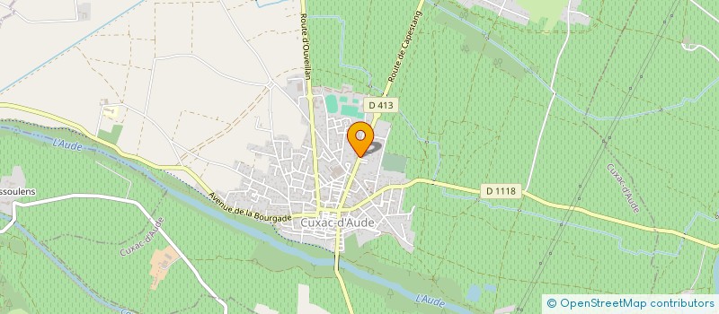 localisation de l'entreprise LES TILLEULS DE CUXAC  CUXAC-D'AUDE