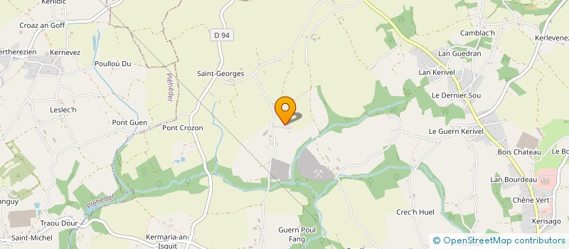 localisation de l'entreprise LES TILLEULS DE PLOUGONVER  PLOUHA