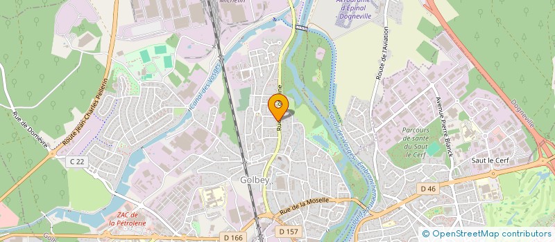 localisation de l'entreprise LES TILLEULS DES VOSGES à GOLBEY