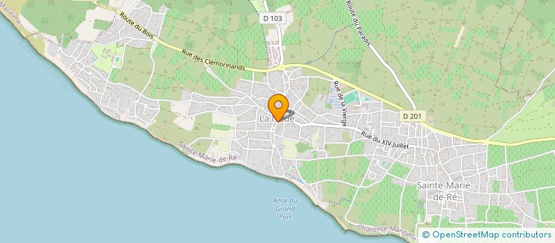 localisation de l'entreprise LES TILLEULS ILE DE RE  SAINTE-MARIE-DE-RE