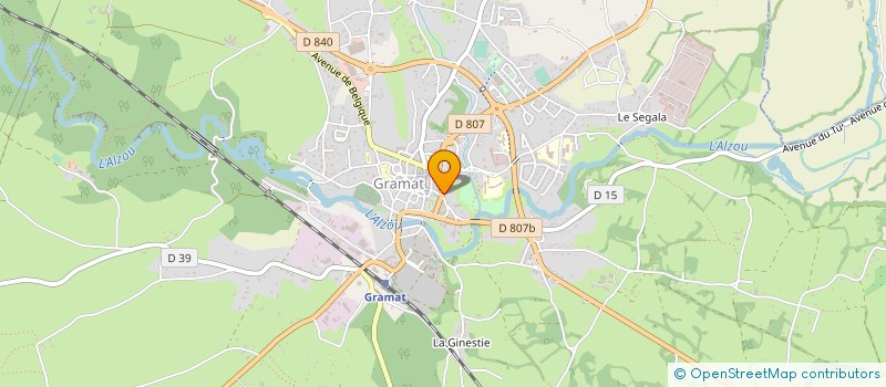 localisation de l'entreprise LES TILLEULS - MAISON DE RETRAITE à GRAMAT