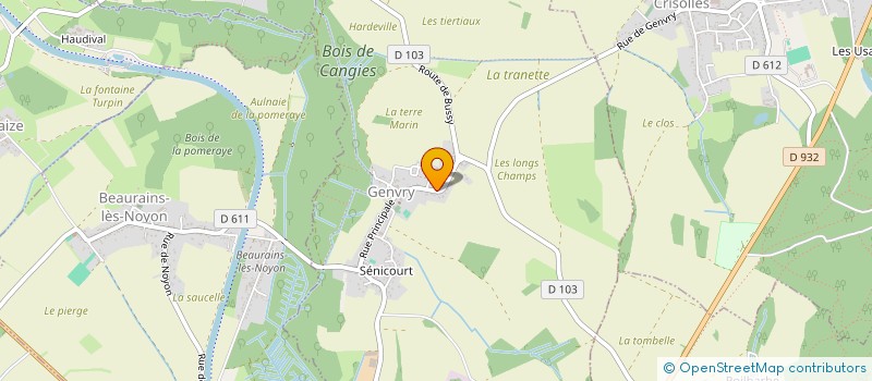 localisation de l'entreprise LES TILLEULS SCI  GENVRY