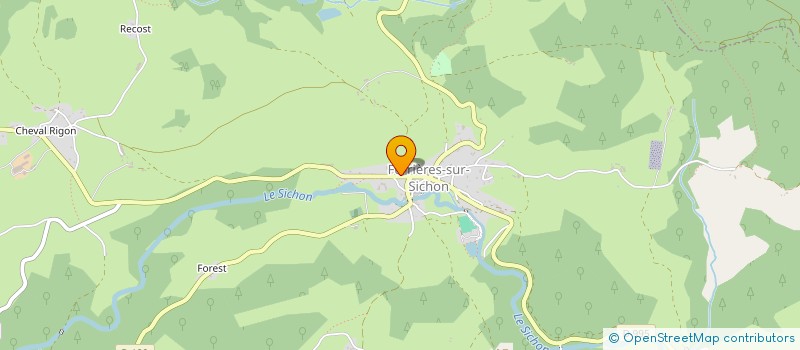 localisation de l'entreprise LES TIMBALONS DE LA CHENEVIERE  FERRIERES-SUR-SICHON