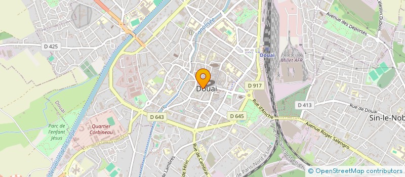localisation de l'entreprise LES TIOTS GAYANTS à DOUAI
