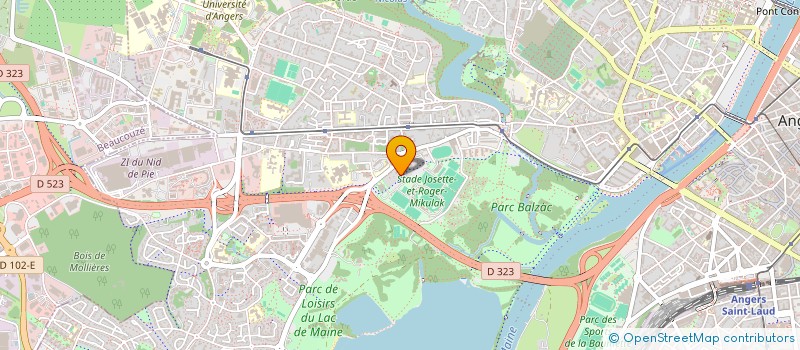 localisation de l'entreprise LES TIRE-FESSES à ANGERS