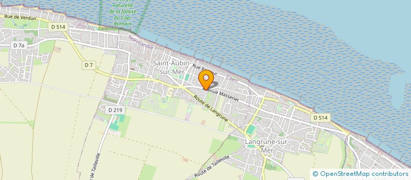 localisation de l'entreprise LES TIRELIRES VERTES à SAINT-AUBIN-SUR-MER