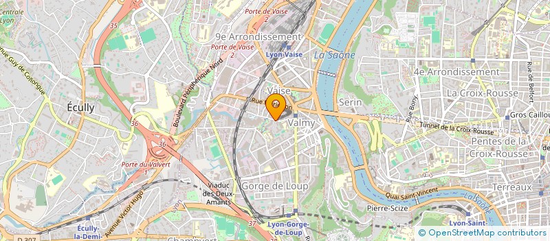 localisation de l'entreprise LES TISSAGES DE L ISERE à LYON