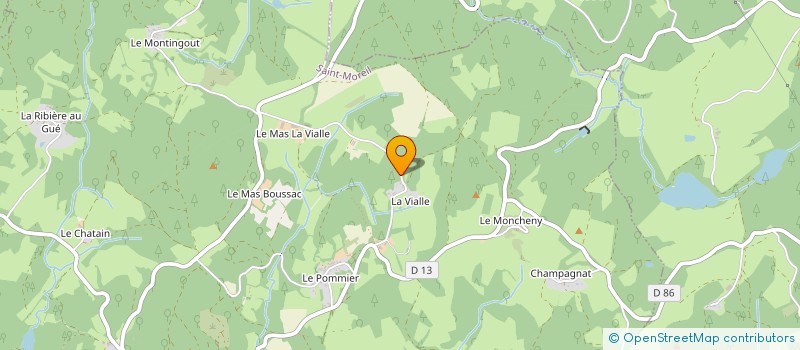 localisation de l'entreprise LES TISSERANDS à SAINT-MOREIL