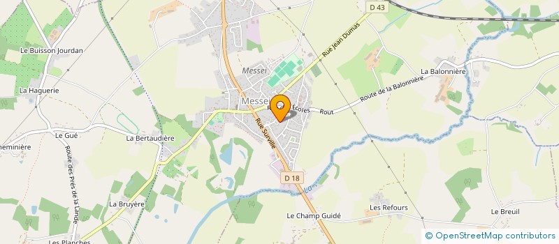 localisation de l'entreprise LES TISSERANDS à MESSEI