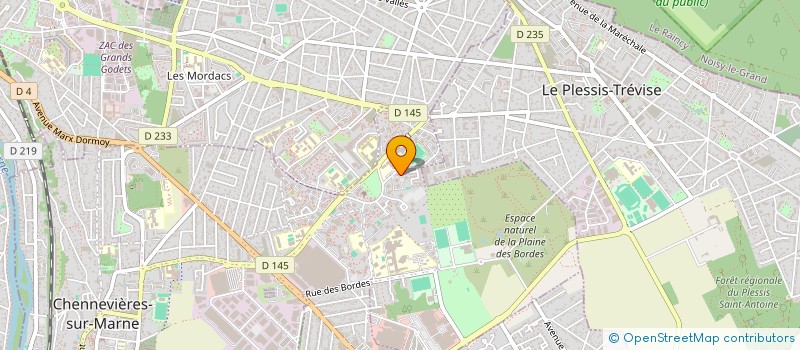 localisation de l'entreprise LES TISSEURS D'AURORES  CHENNEVIERES-SUR-MARNE